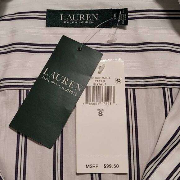 NWT Lauren Ralph Lauren Long Sleeve Blouse - Picture 9 of 10